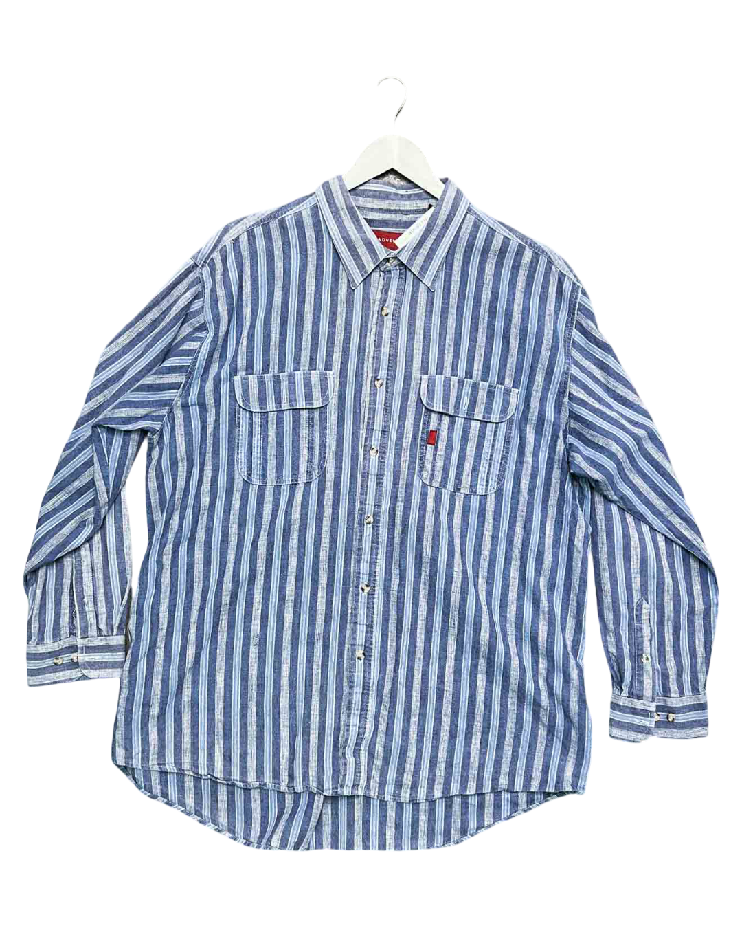 Size 2XL | Advent Striped Blue Shirt