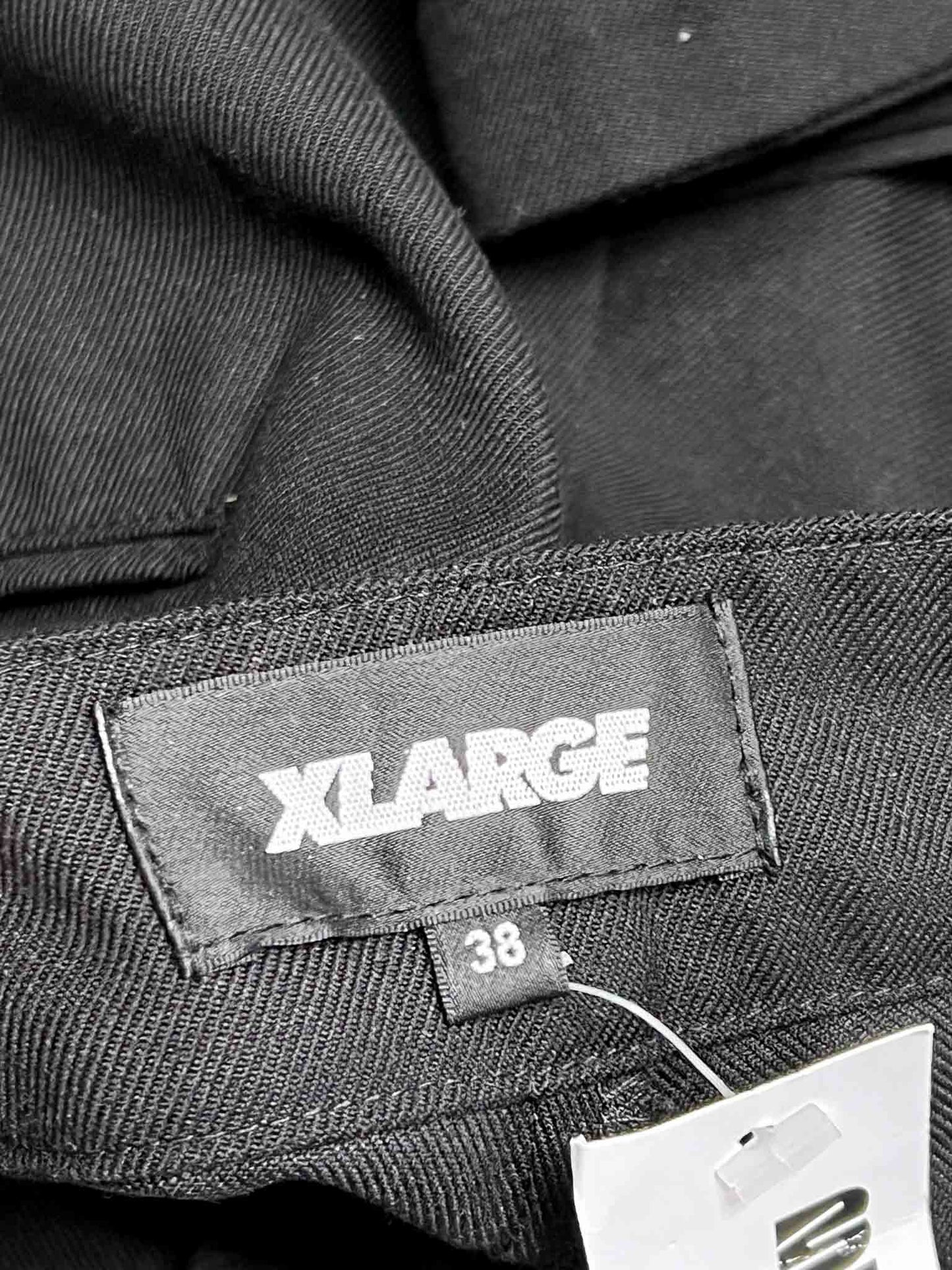 Size 38 | XLARGE Black Cotton Blend Trousers