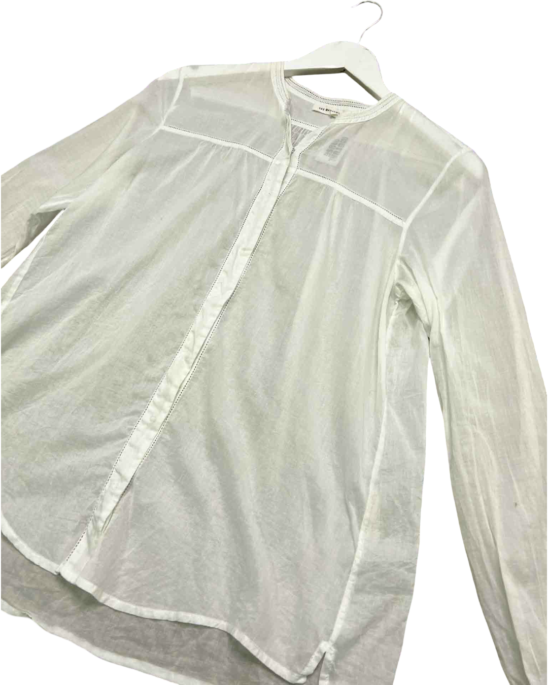 Size 8 | Lee Mathews Edit White Shirt