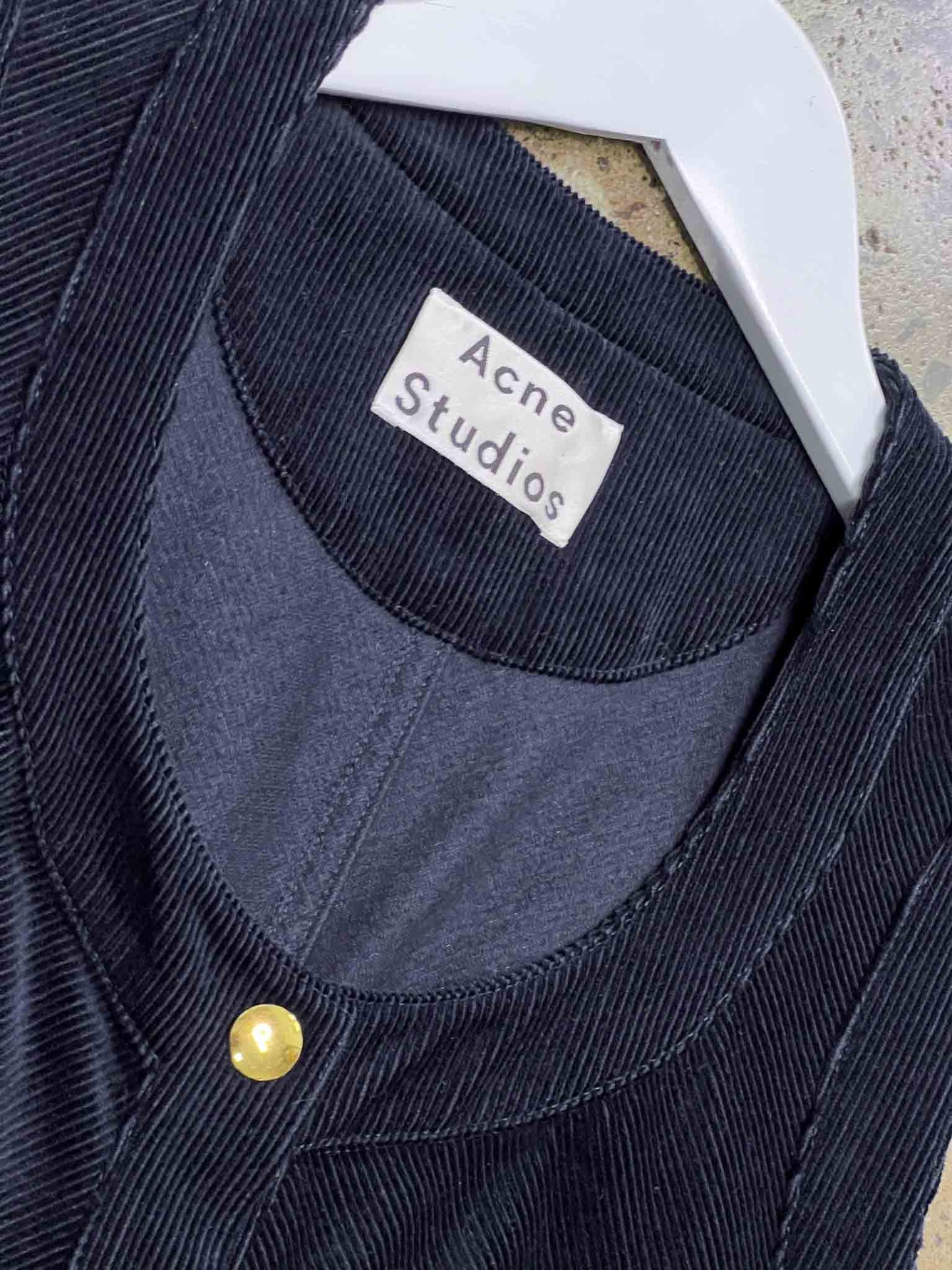 Size XS | Acne Studios Navy Corduroy Dress