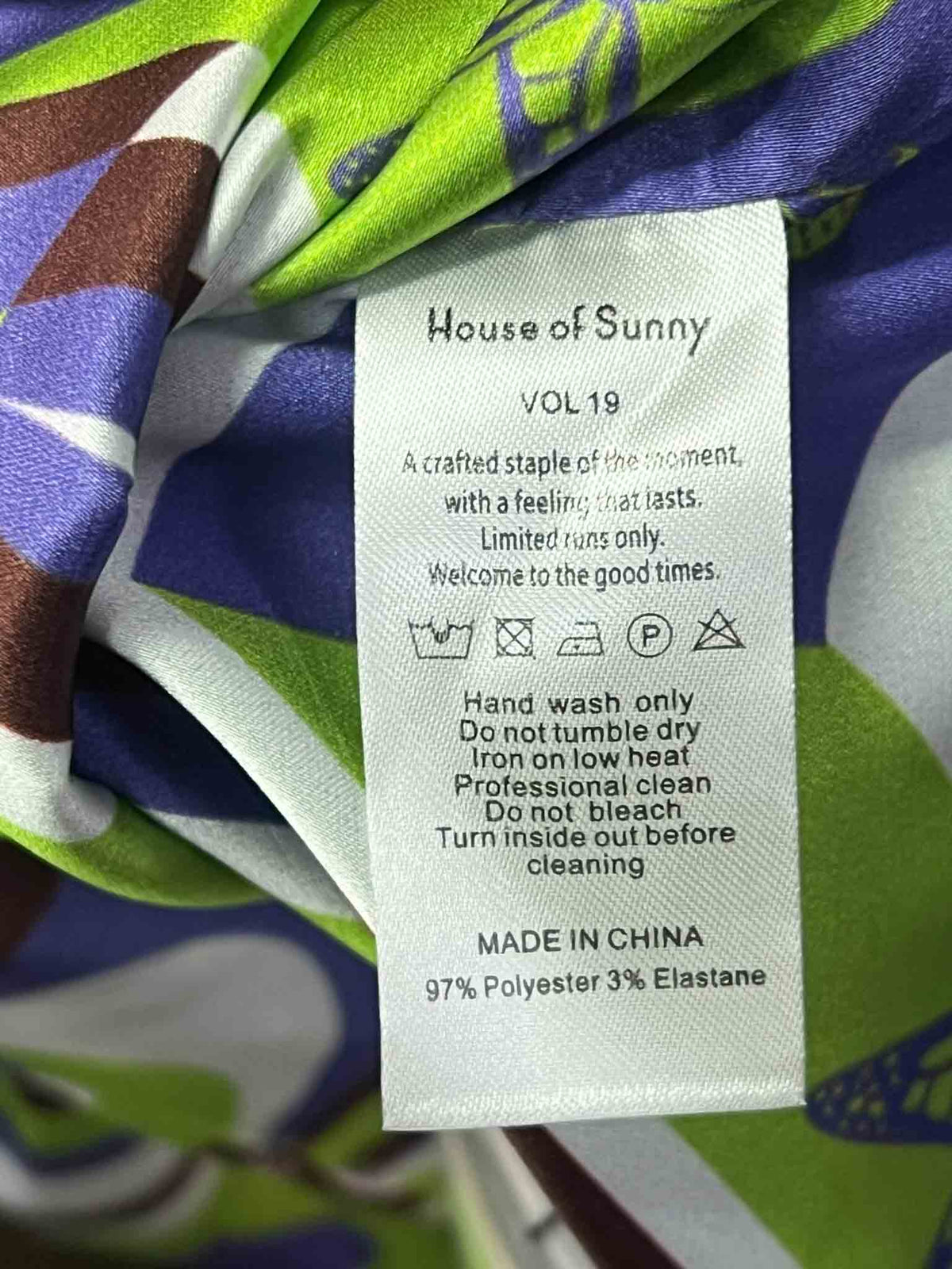 Size 8 | House of Sunny Purple and Green Groove Is In The Heart Party Top With Tags