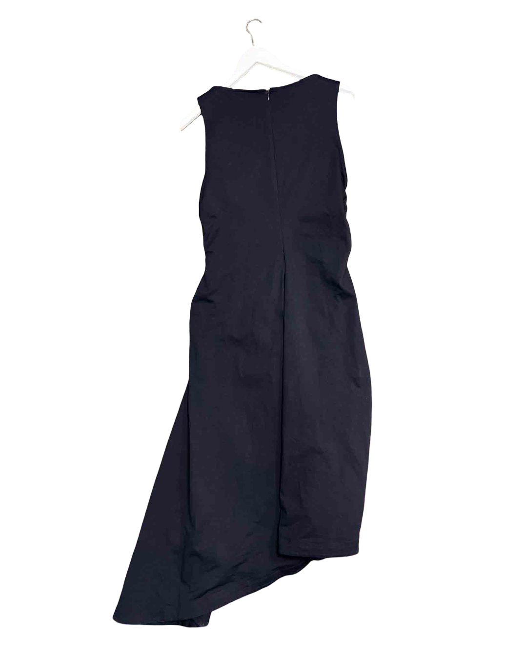 Size L | COS Ruched Sides Boat Neck Asym Dress
