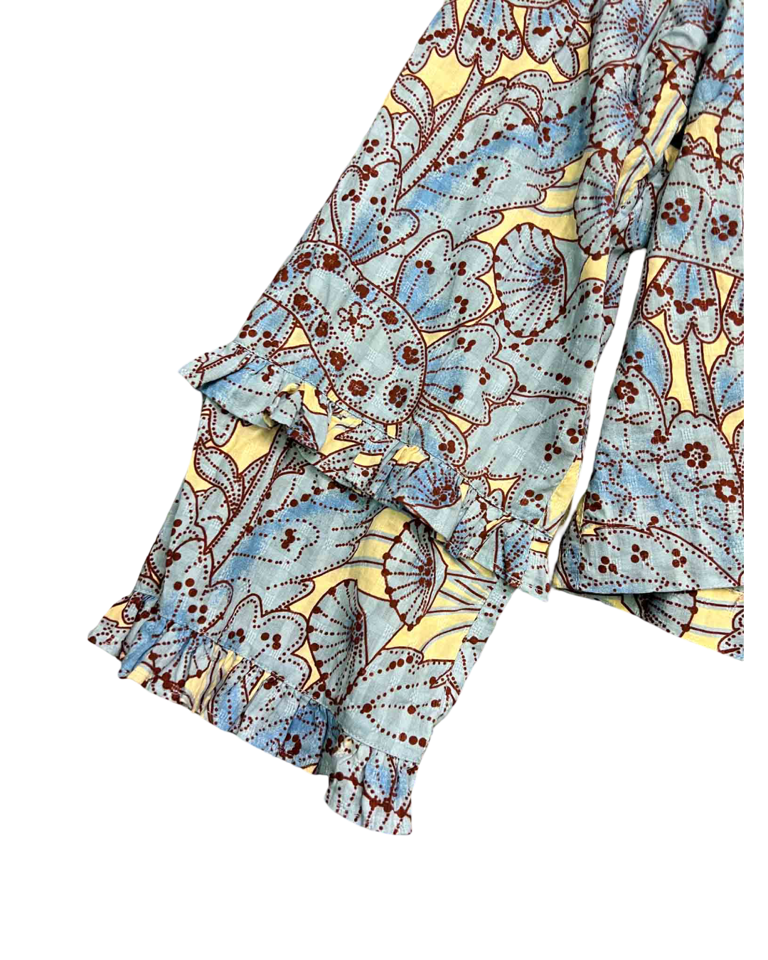 Size L | Sage x Clare Organic Cotton Floral Top