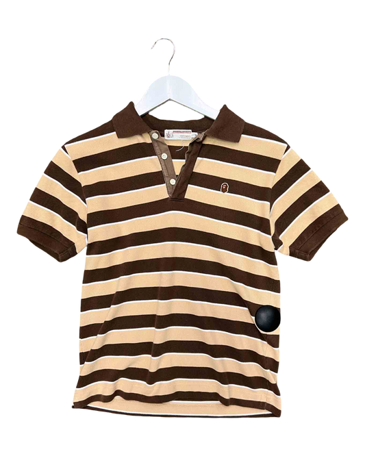 Size S | Brown A Bathing Ape Brown Stripe Polo