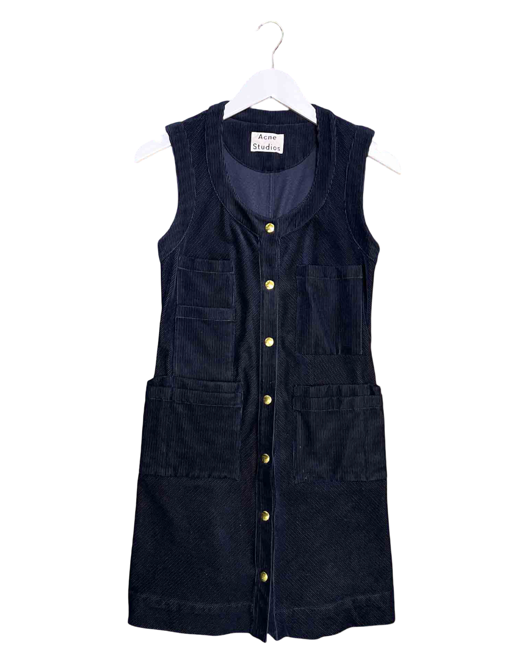 Size XS | Acne Studios Navy Corduroy Dress