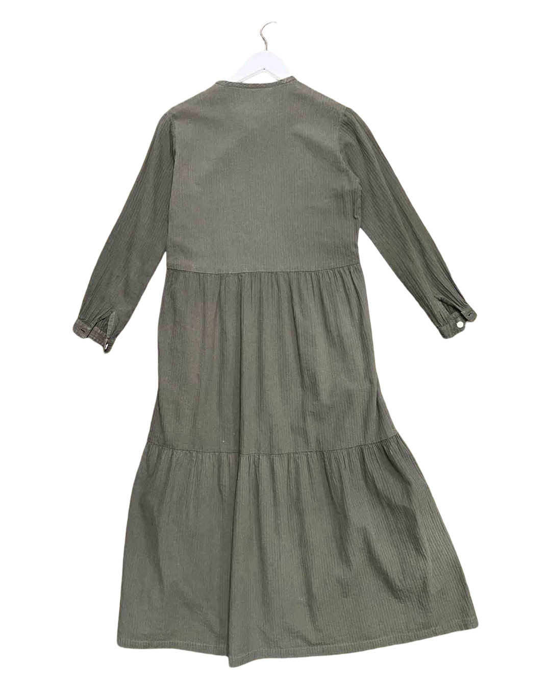 Size 6 | Handsom Olive Tiered Midi Dress