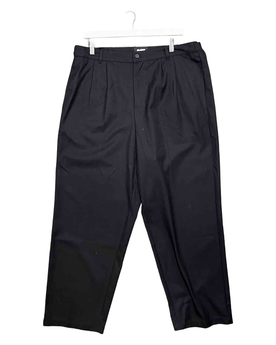 Size 38 | XLARGE Black Cotton Blend Trousers