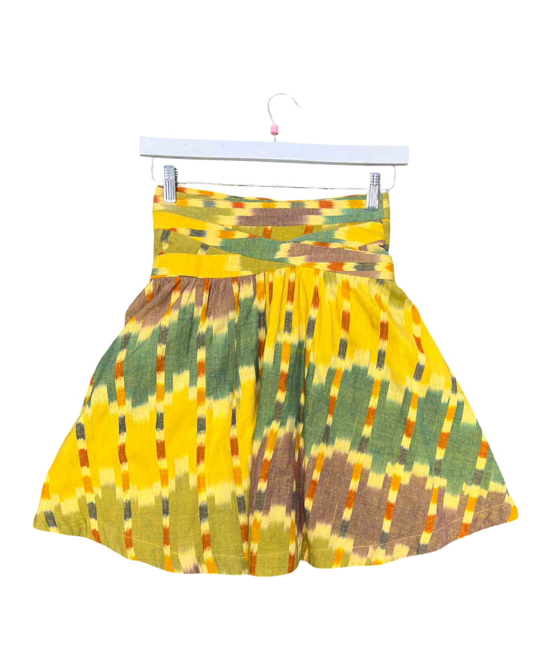 Size XS | Marc Jacobs Yellow Wrap Mini Skirt