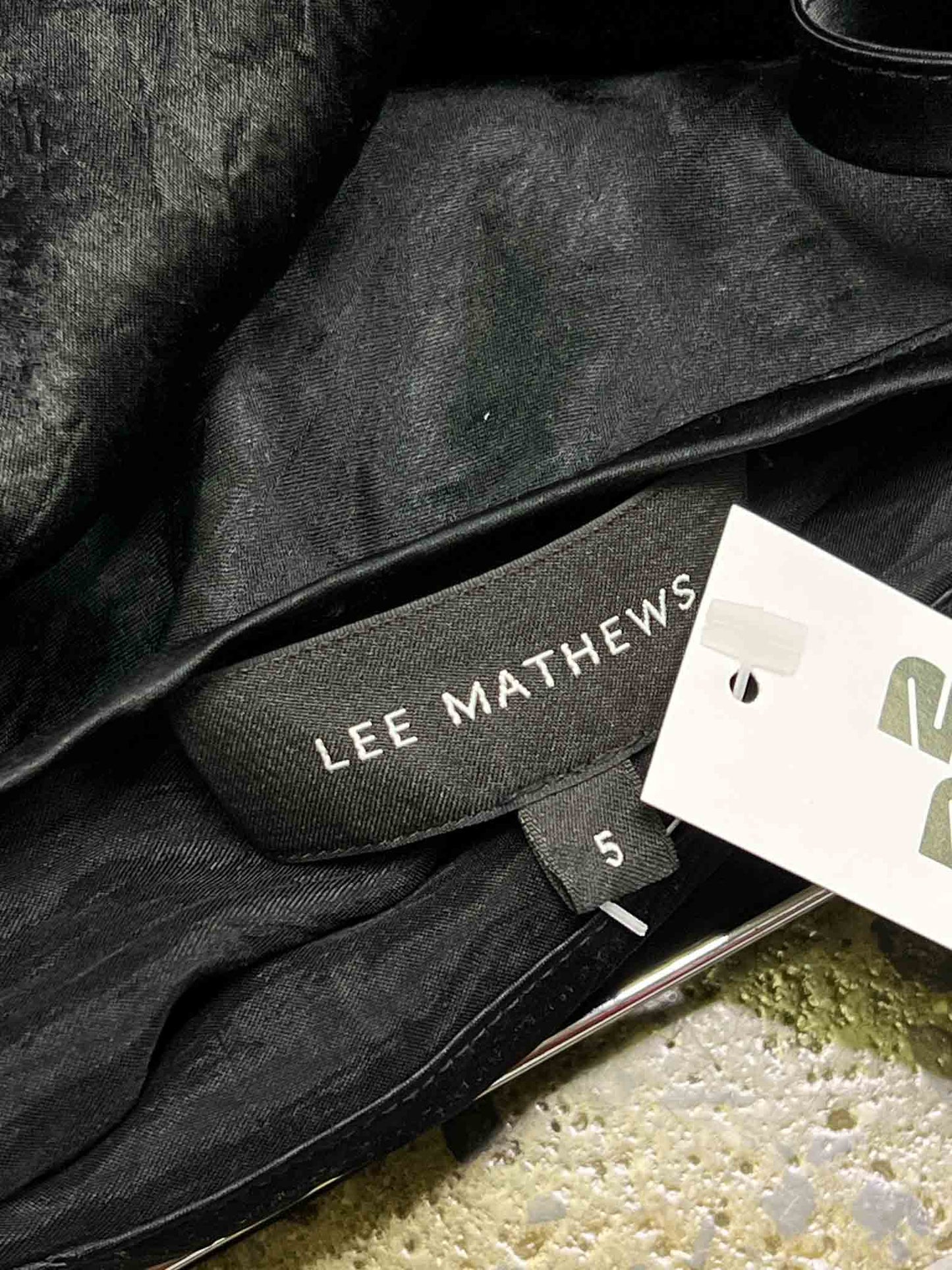 Size XXL (16) | Lee Matthews Black Satin Wrap Skirt