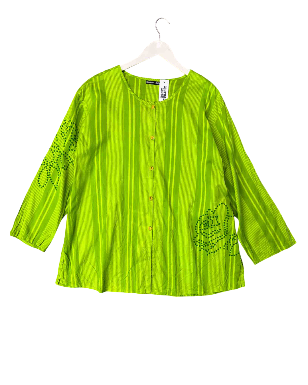 Size L/XL | Gudrun Sjõdén Green Cotton Shirt