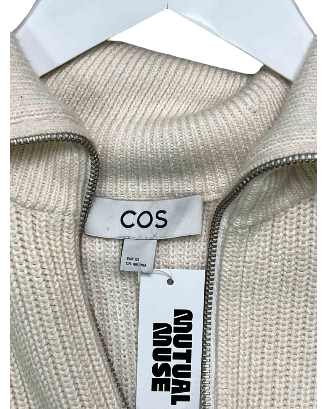 Size XS | COS Cream Wool and Cotton Knit Jumper
