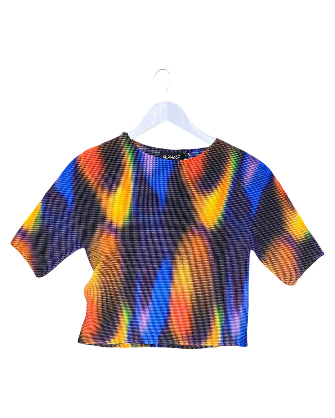 Size L | Alpha60 Rainbow Marbled Bubble Top