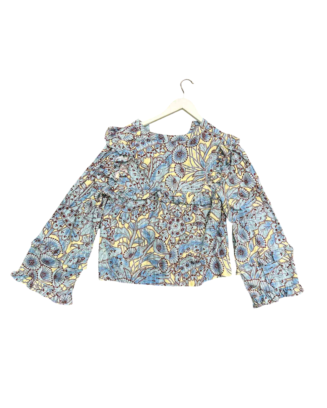 Size L | Sage x Clare Organic Cotton Floral Top