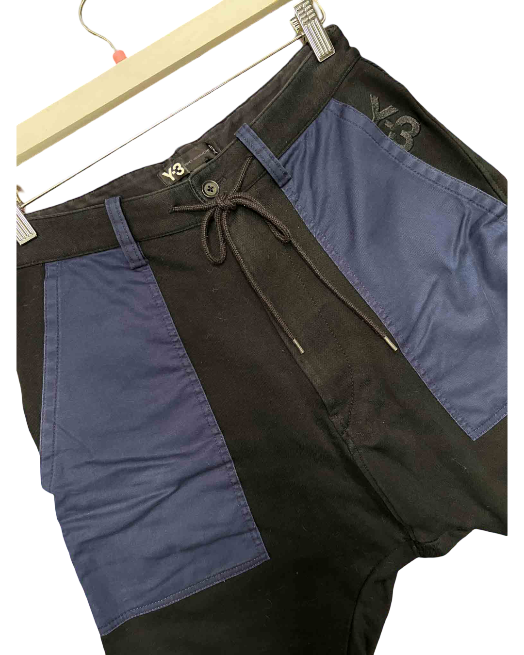 Size XS | Y-3 Black Drop Crotch Shorts