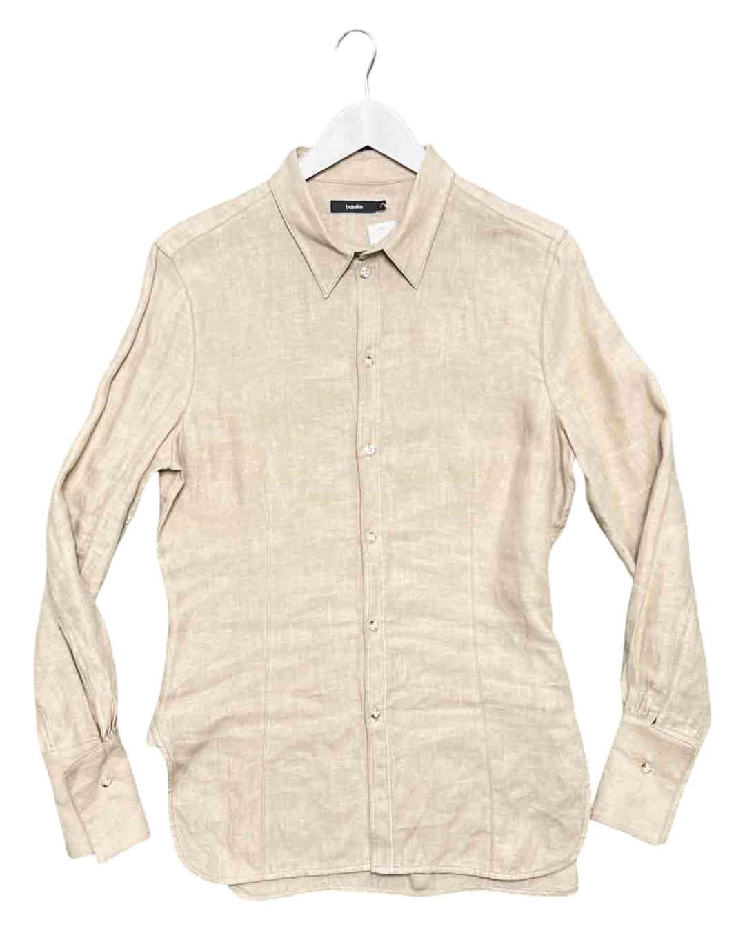 Size 2 (10) | Bassike Beige Linen Top