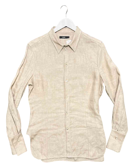 Size 2 (10) | Bassike Beige Linen Top