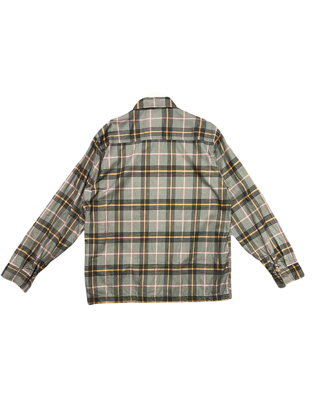Size L | Carhartt Grey Plaid Flannel Hadley Shirt
