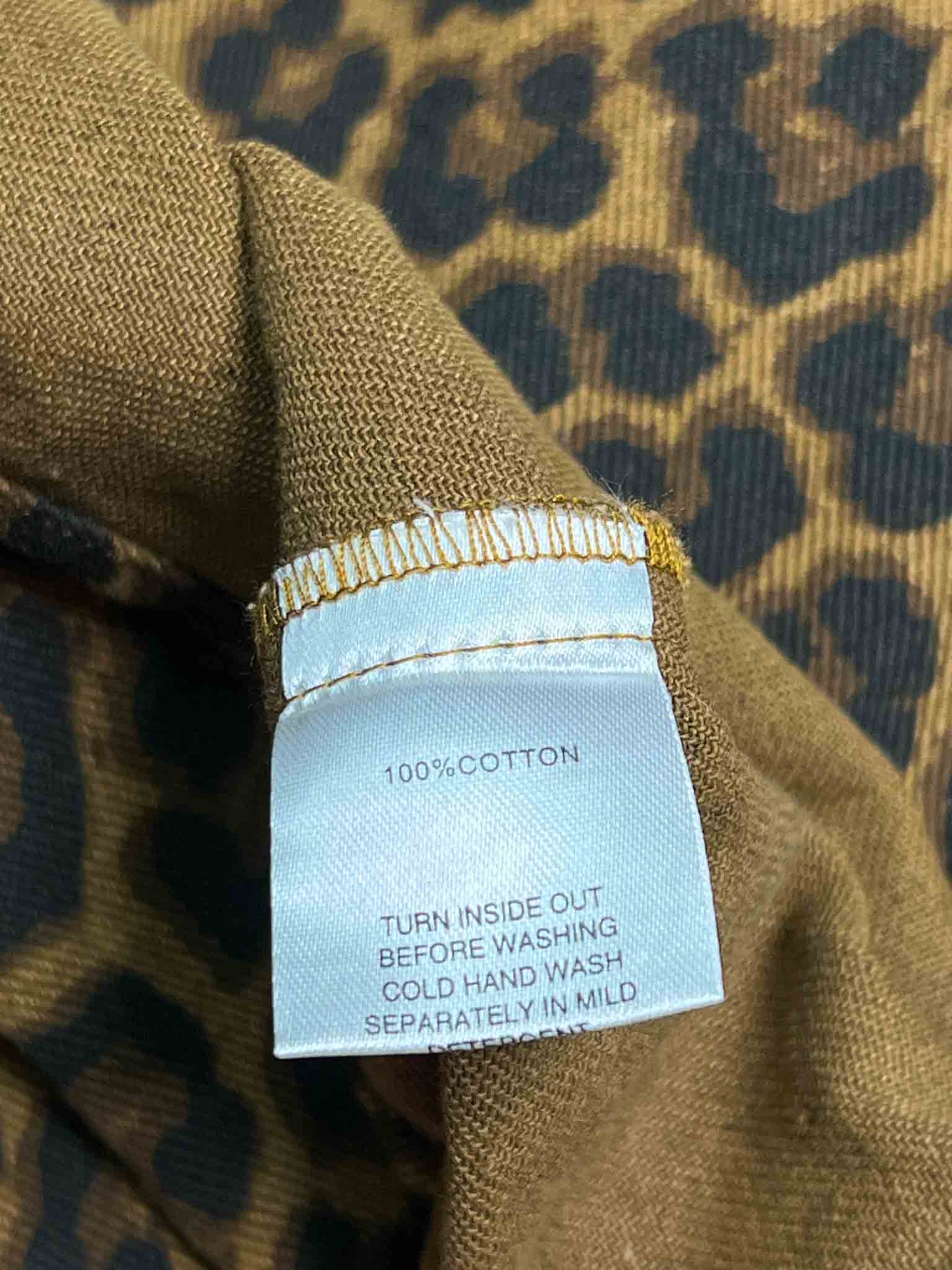 SizeL | Ziggy & the Sun Leopard Print Cotton Shirt