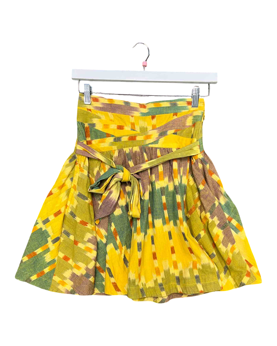 Size XS | Marc Jacobs Yellow Wrap Mini Skirt