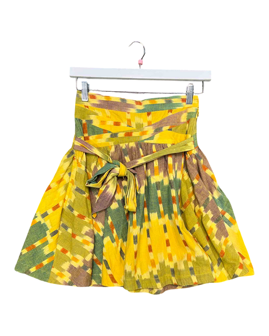 Size XS | Marc Jacobs Yellow Wrap Mini Skirt
