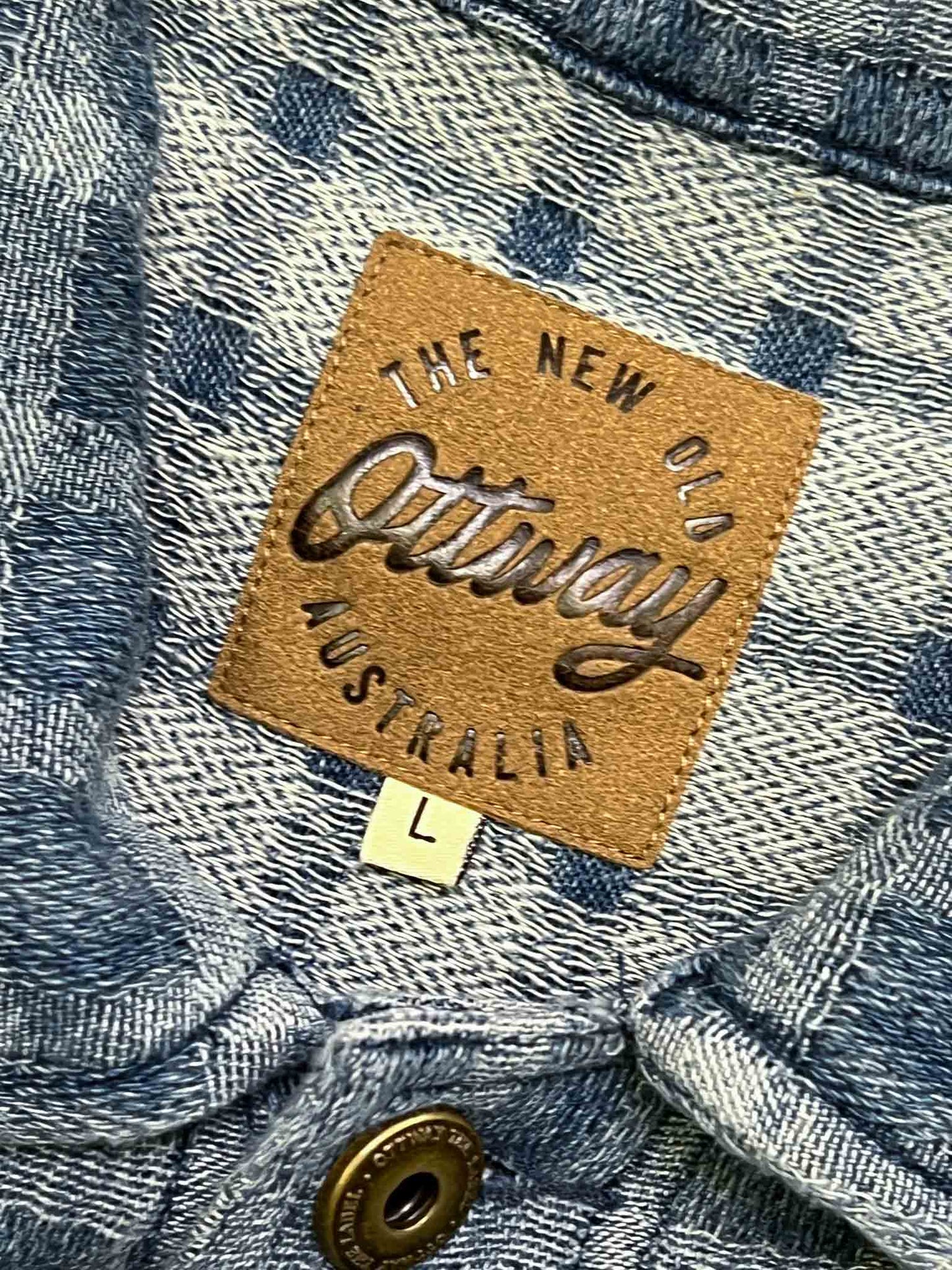 Size L | Ottway Cotton Check Over-Shirt Jacket