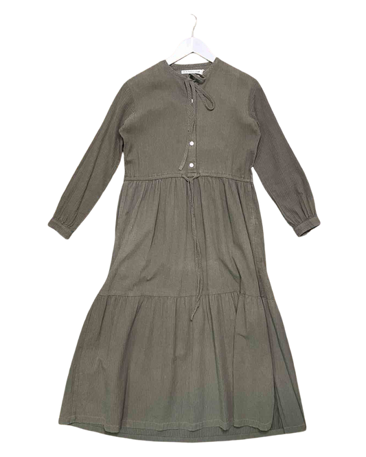 Size 6 | Handsom Olive Tiered Midi Dress