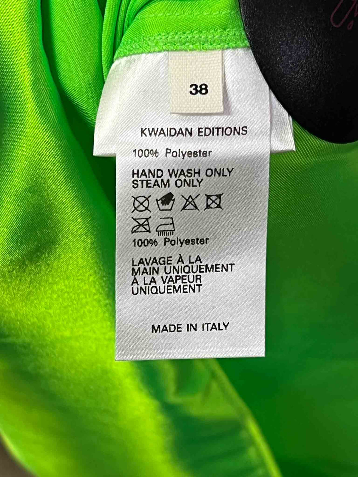Size M | Kwaidan Editions Green Satin Slip Dress With Tags
