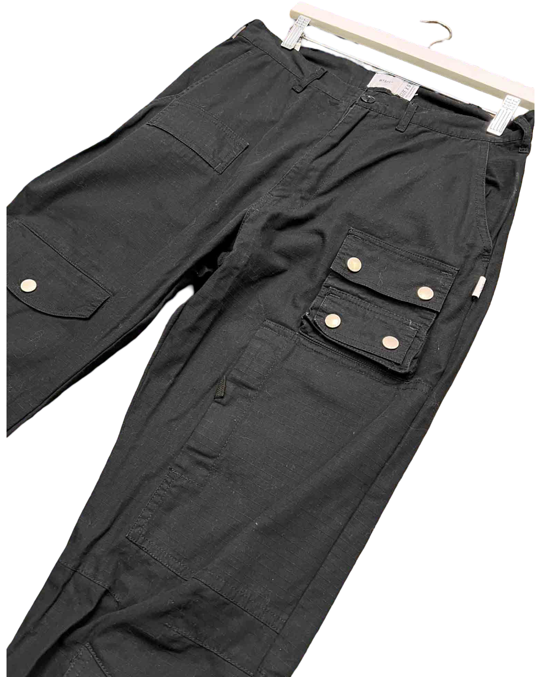 Size 28 | Wtaps Black Modular 01 Cargo Joggers