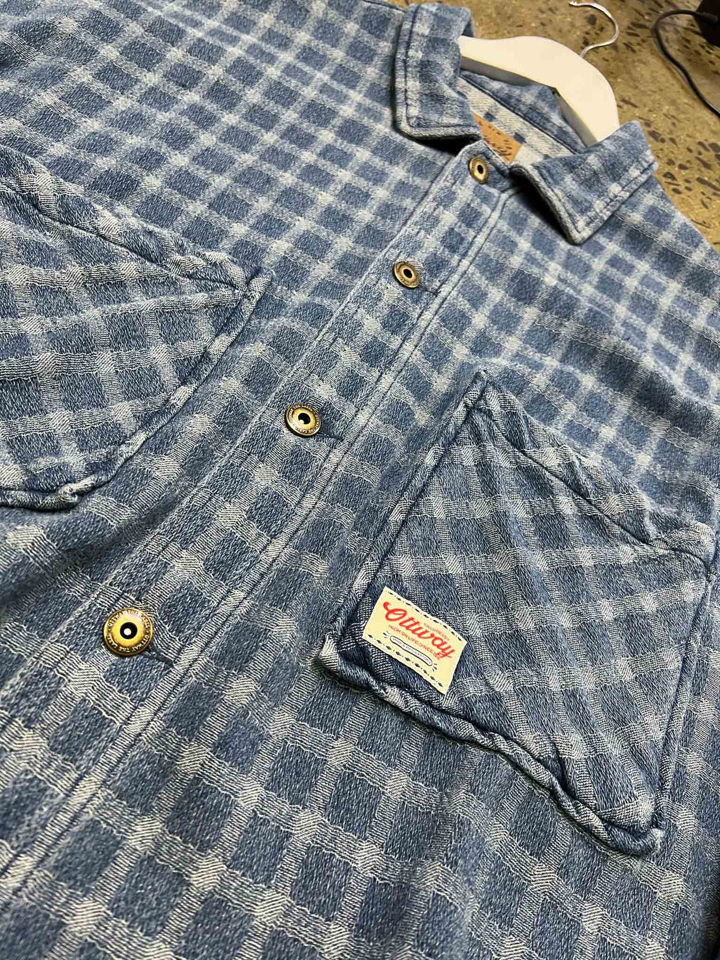 Size L | Ottway Cotton Check Over-Shirt Jacket