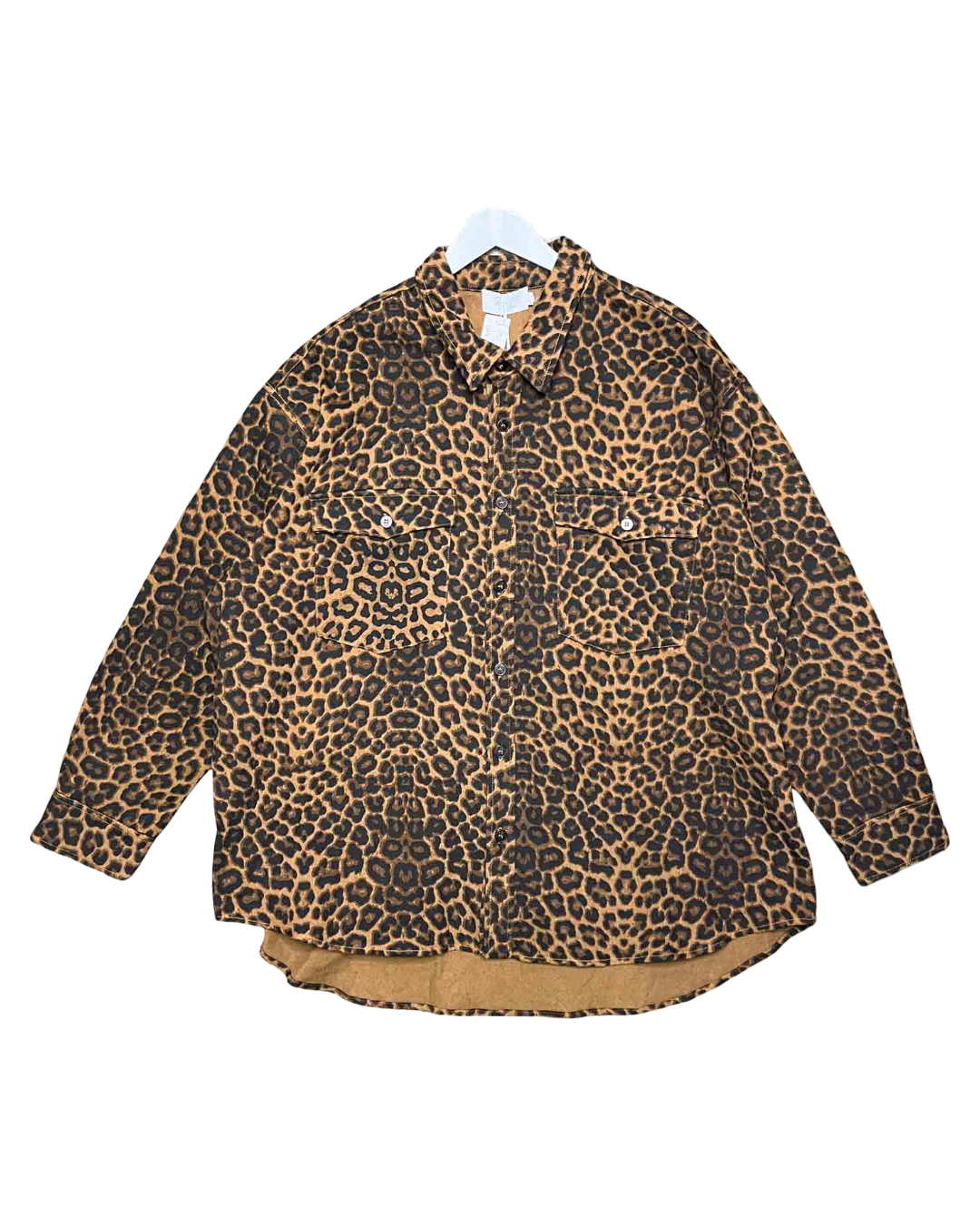 SizeL | Ziggy & the Sun Leopard Print Cotton Shirt