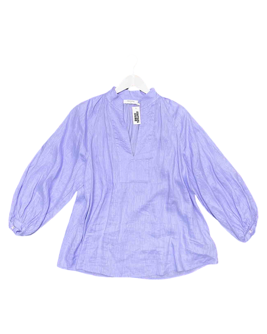Size 14 | Commonry Lilac Linen Balloon Sleeve Top