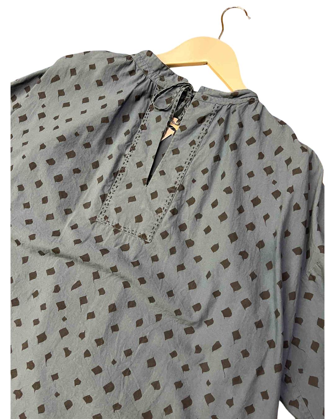 Size OSFM | Toast Blue Smock Top