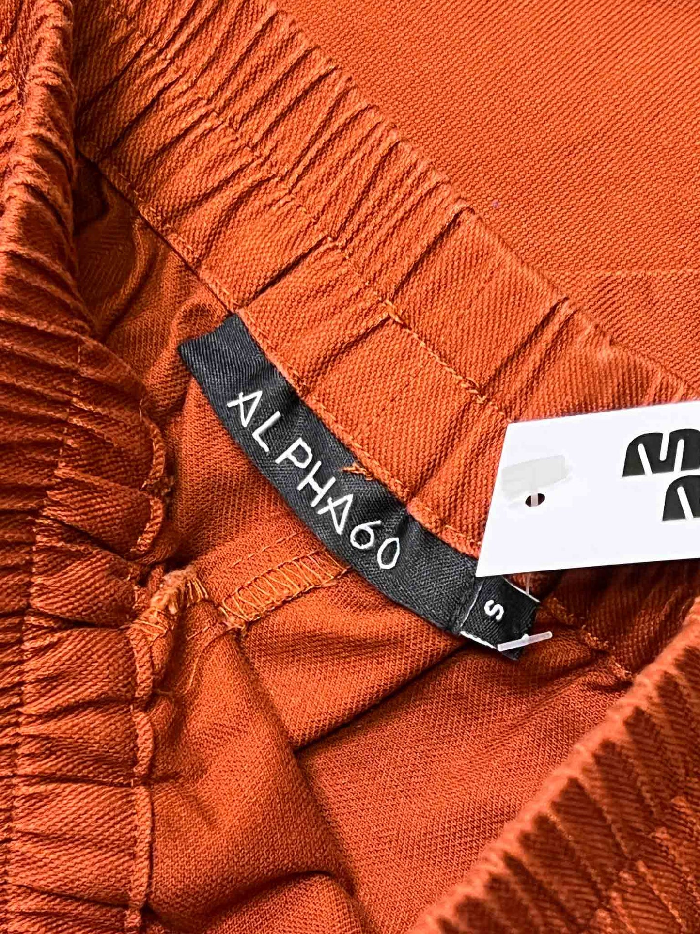 Size S | Alpha60 Rust Cotton Barrel Pants