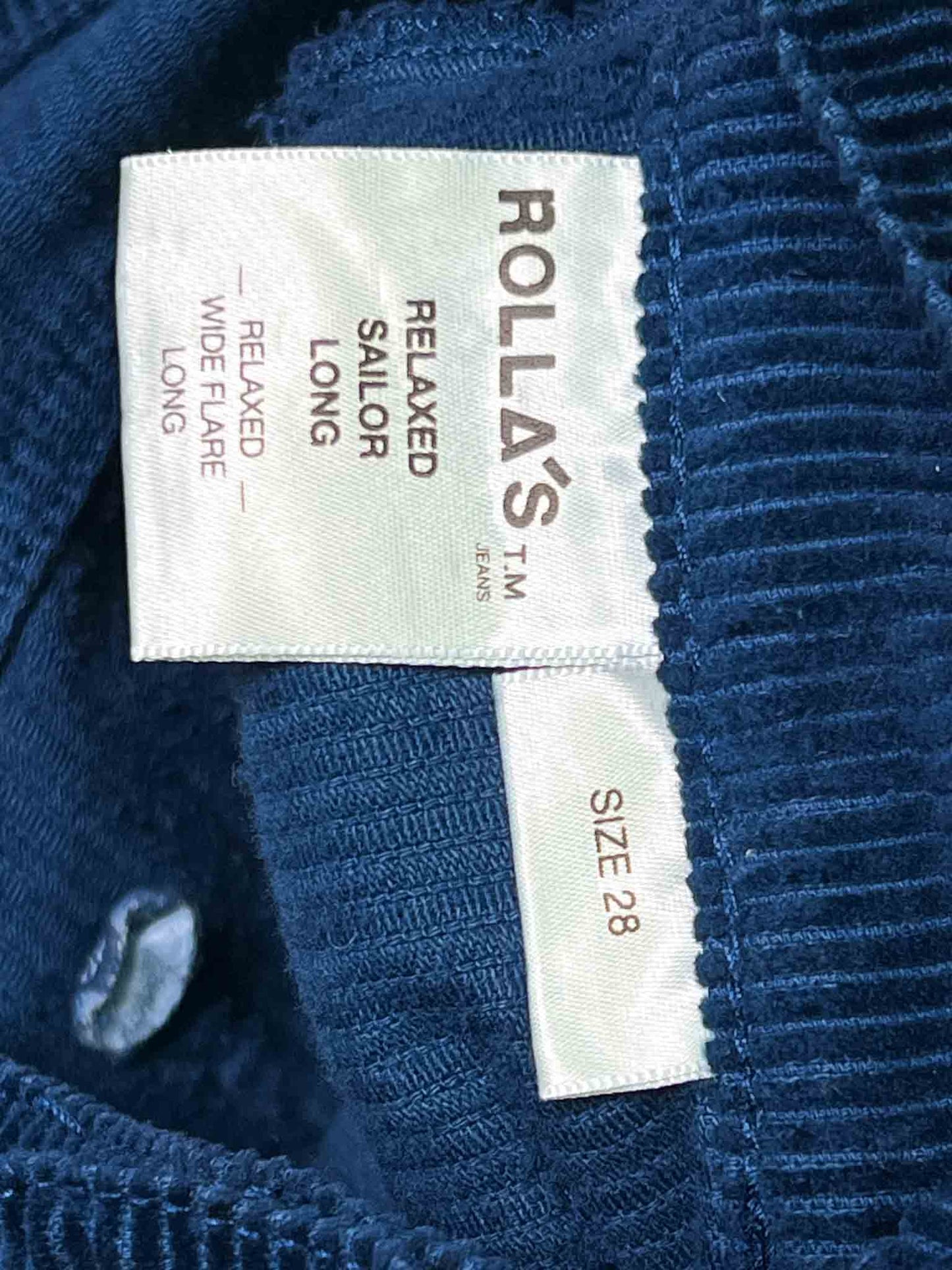 Size 28 | Rolla's Relaxed Sailor Long Pants NWT
