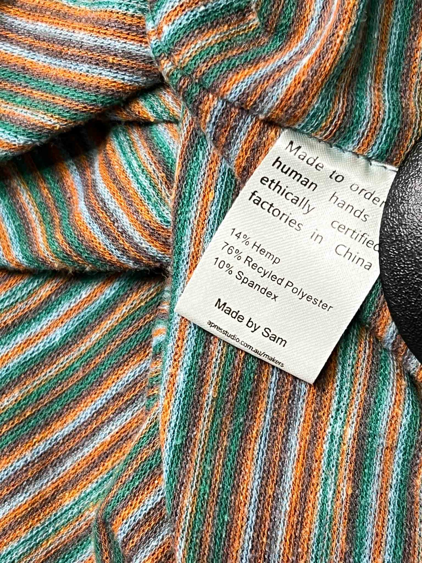 Size 8 | Apres Studio Striped Knit Long-Sleeve Top