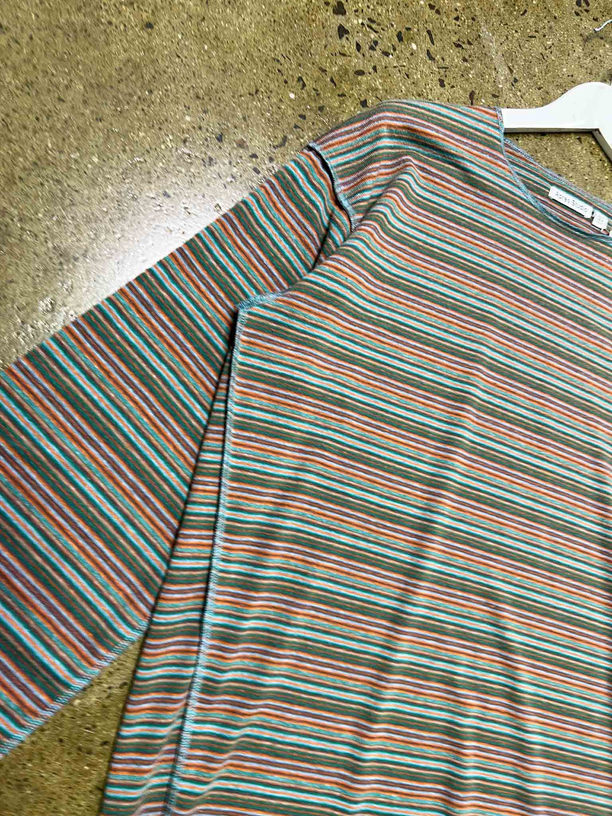 Size 8 | Apres Studio Striped Knit Long-Sleeve Top