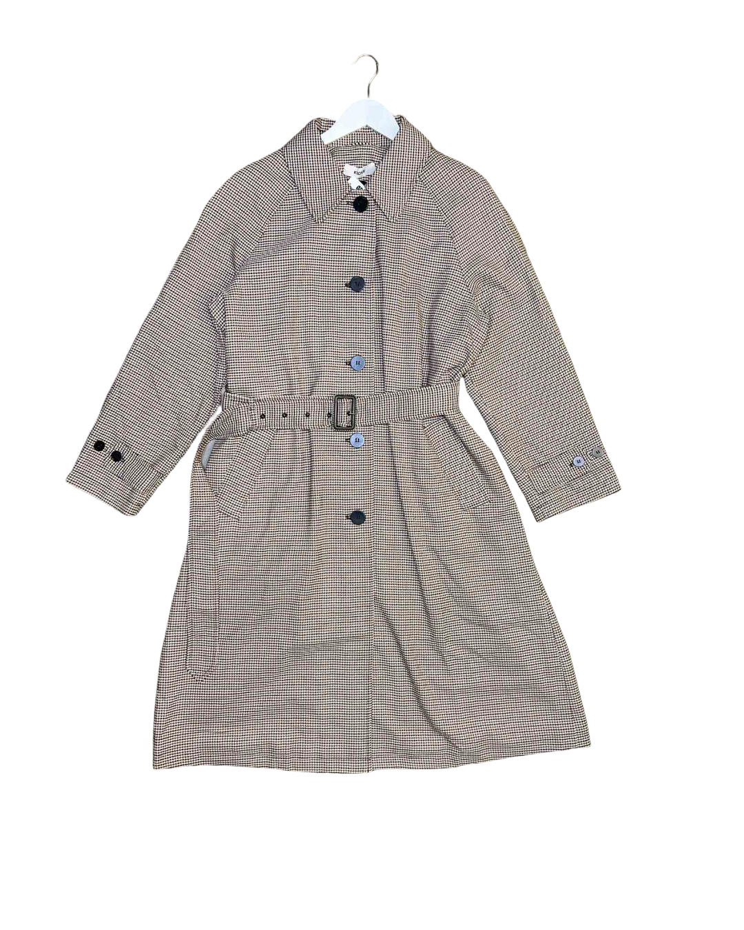 Size M | Kloke Houndstooth Button-Up Coat