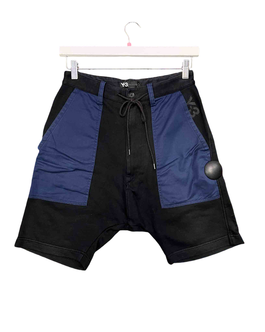 Size XS | Y-3 Black Drop Crotch Shorts