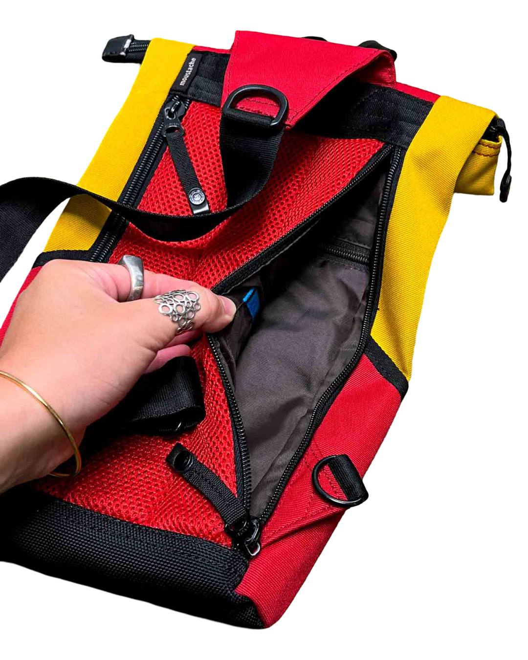 Moustache Red Tactical Cross Body Bag