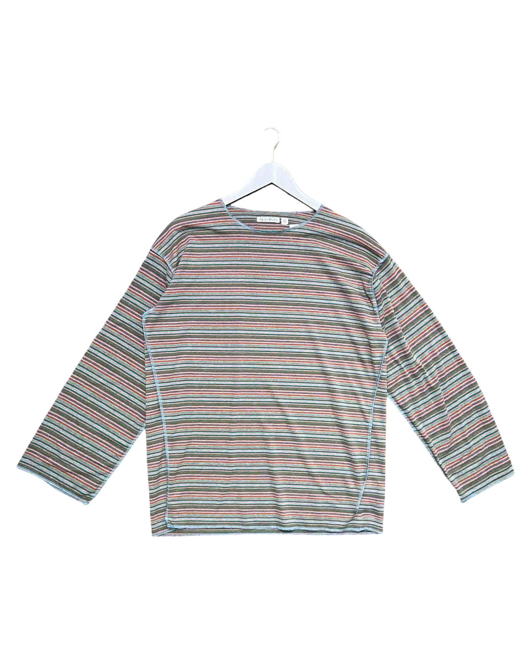 Size 8 | Apres Studio Striped Knit Long-Sleeve Top