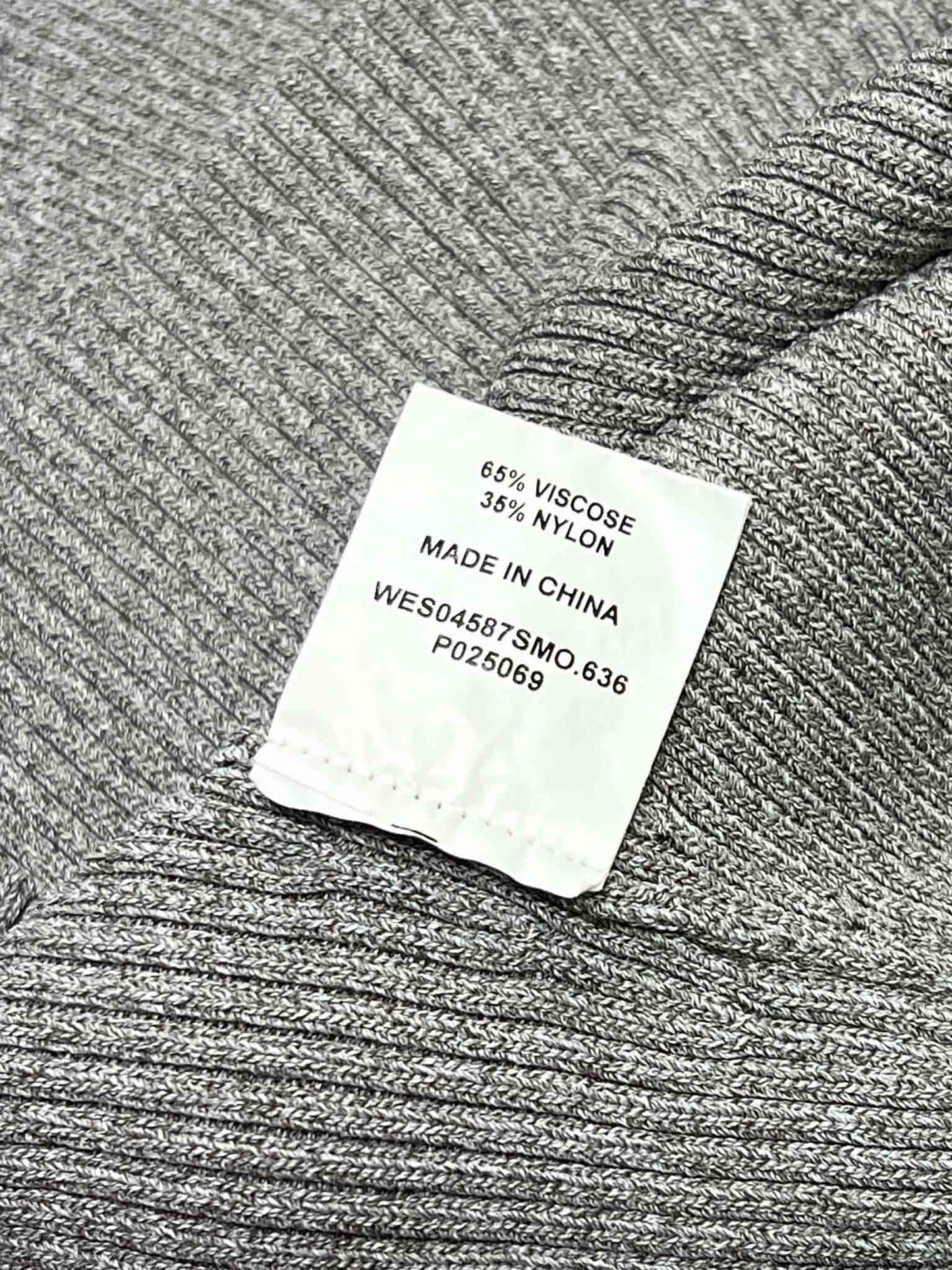 Size S | Dissh Grey Ribbed Tank