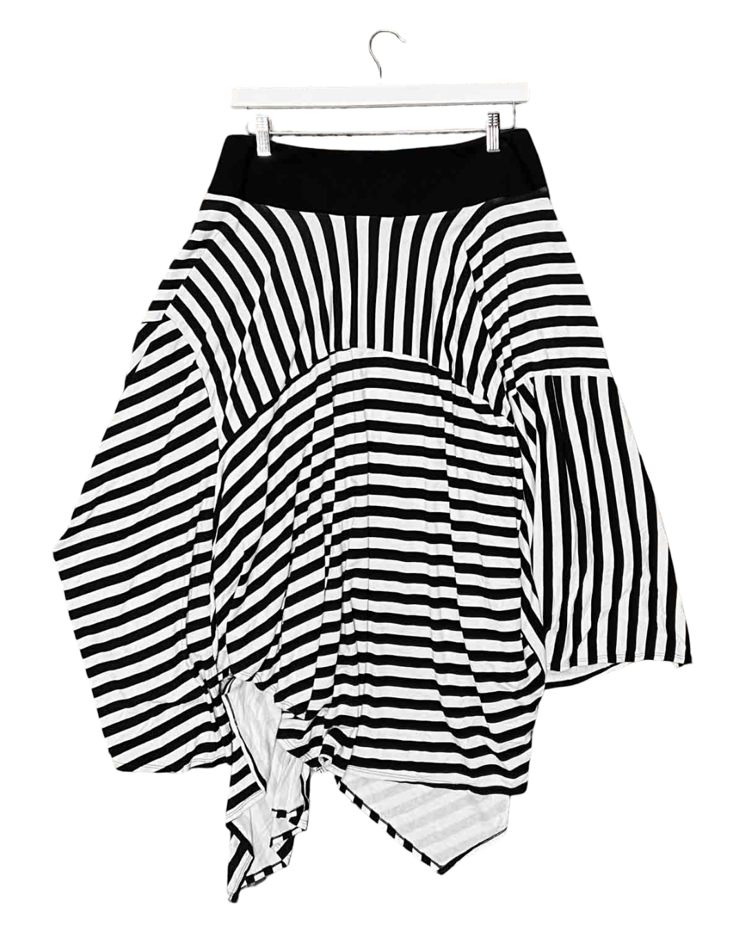 Size 12 | Arthur Asymmetrical Striped Midi Skirt