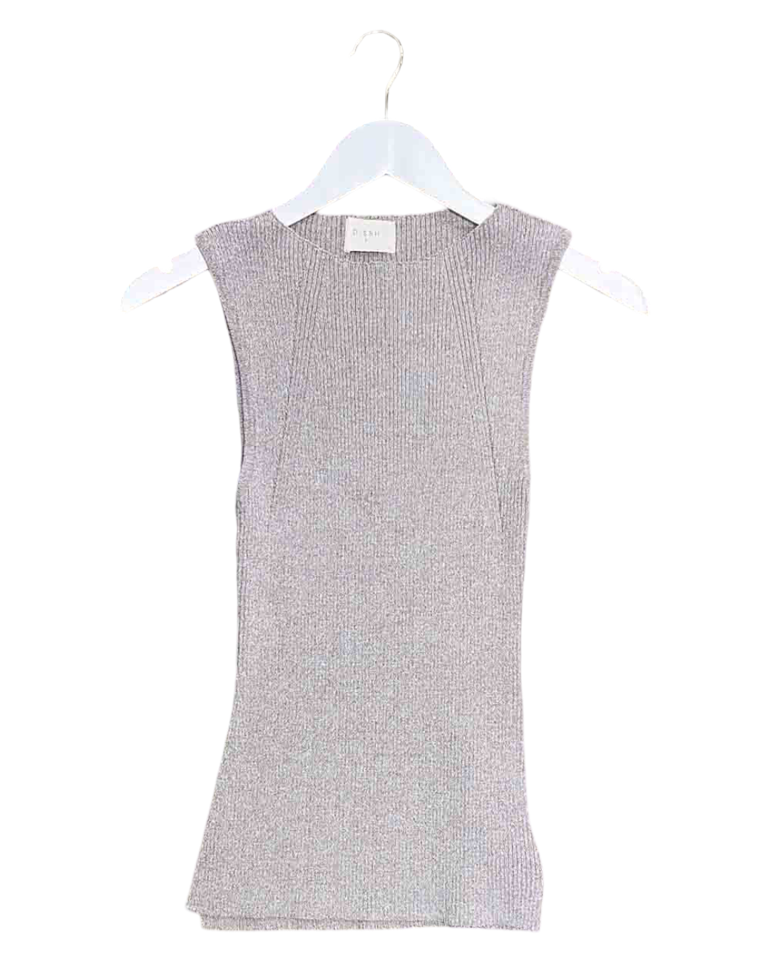 Size S | Dissh Grey Ribbed Tank