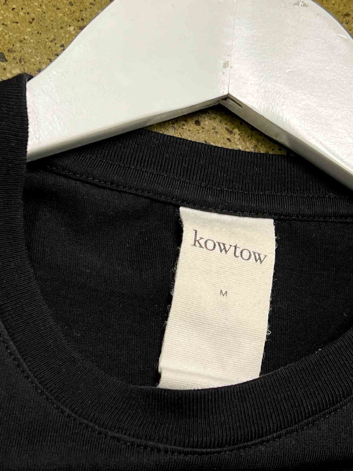 Size M | Kowtow Black Organic Cotton T-shirt