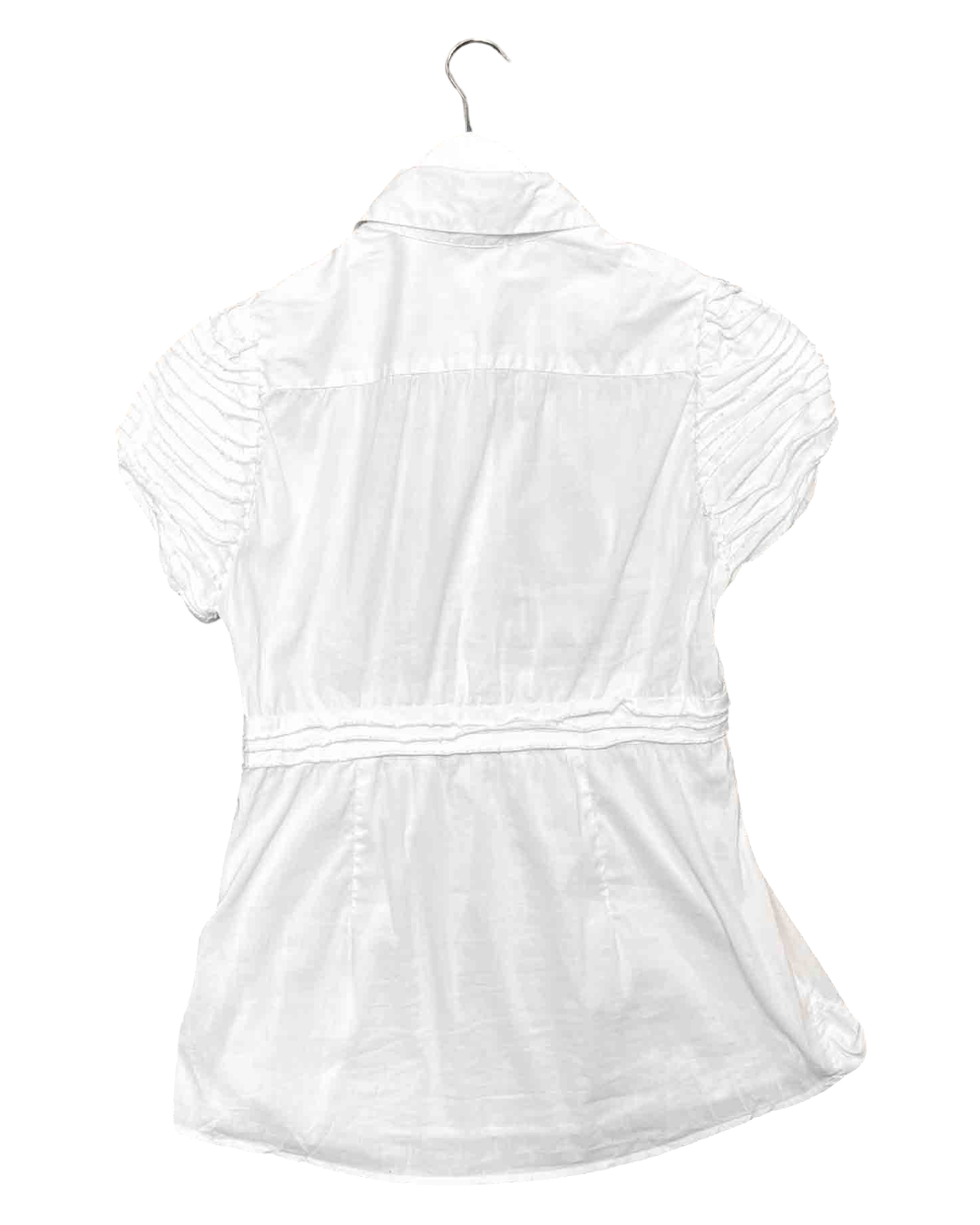Size M | BCBG Max Azria White Button-Up Blouse