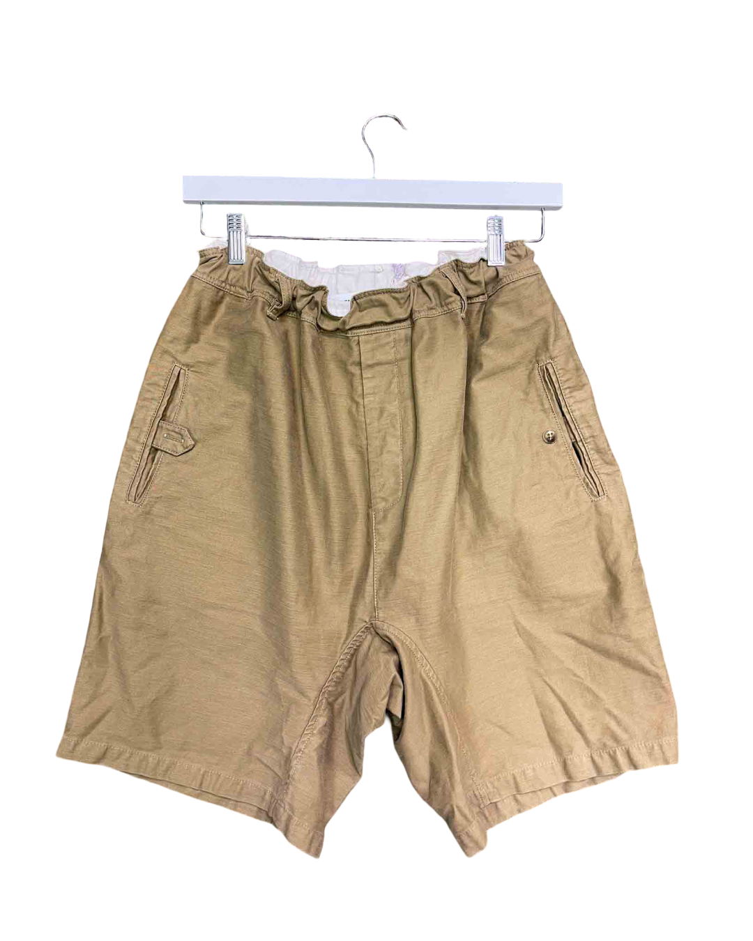 Size 4 (14) | Bassike Paperbag Waist Bermuda Cotton Shorts