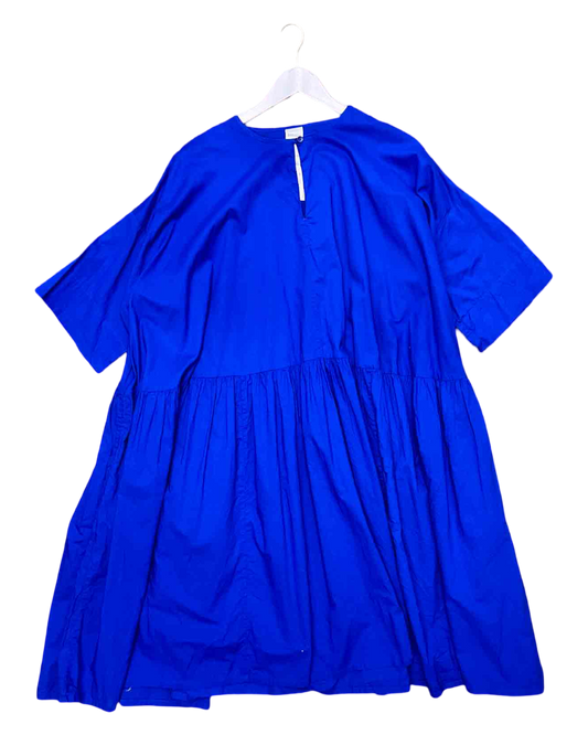 Size XL | Kowtow Cobalt Organic Cotton Midi Dress