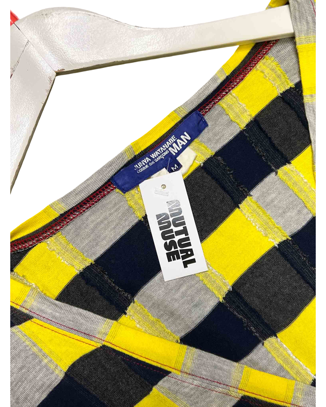 Size M | Junya Watanabe Comme des Garçons MAN Yellow Check Cardi