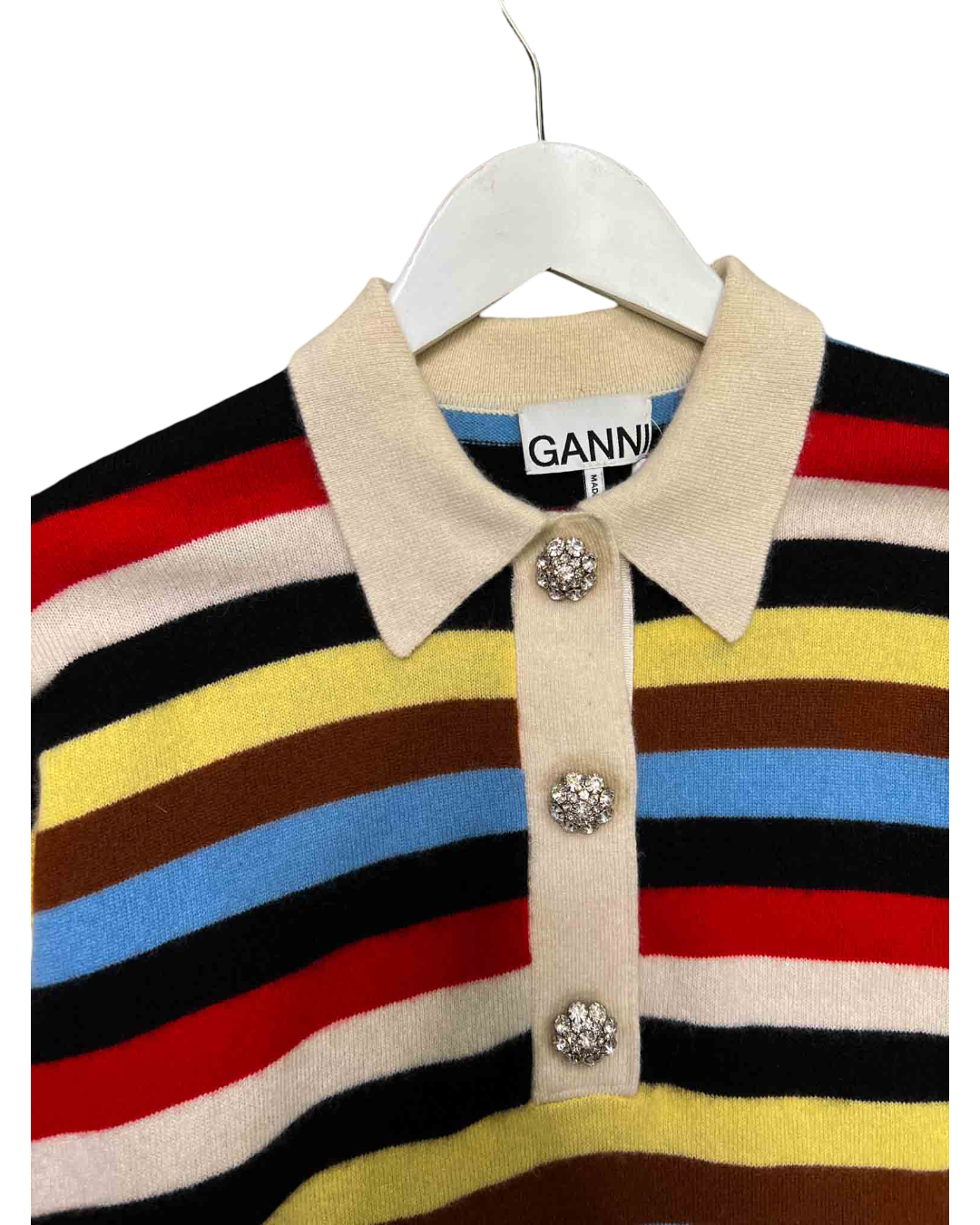 Size L/XL | Ganni Cashmere Striped Jumper
