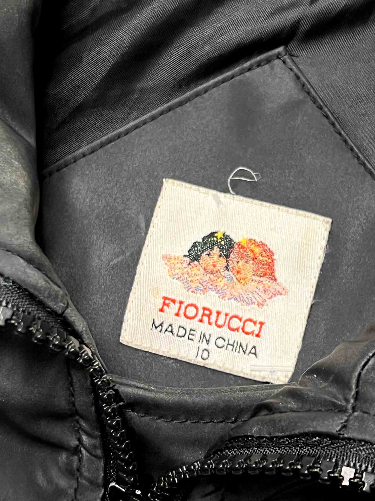 Size 10 | Fiorucci Black Cropped Quilted Jacket
